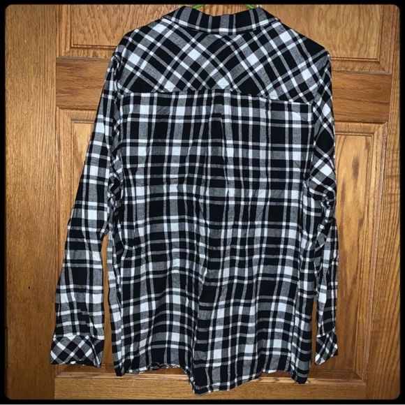 Croft & Barrow Plaid Button Down Top Sz 2X - Picture 3 of 5